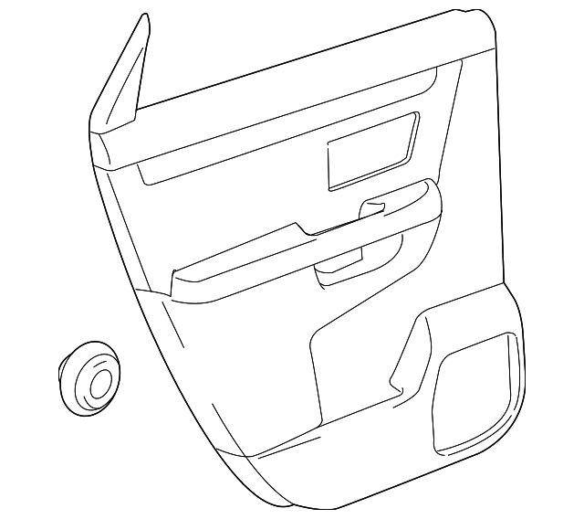 8374078J01 Деталь DOOR TRIM PANEL, LEFT