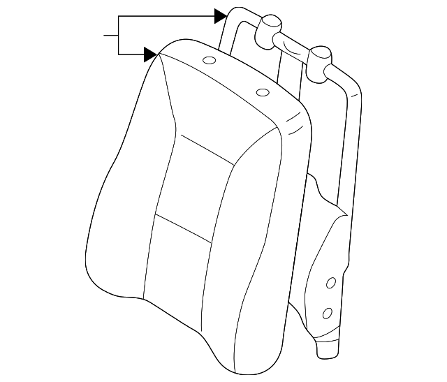87650-2Z462 Деталь SEAT BACK ASSY