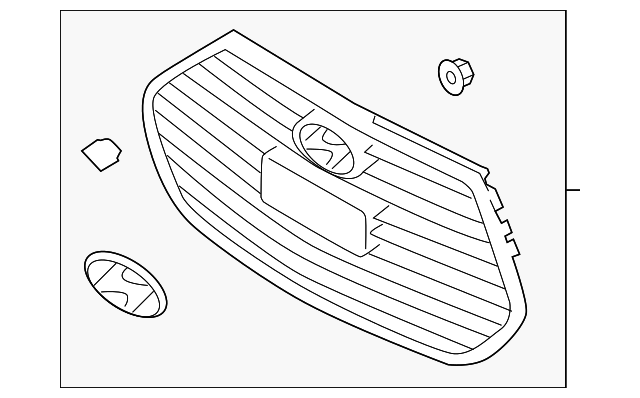 86561-2V510 Деталь GRILLE ASSY
