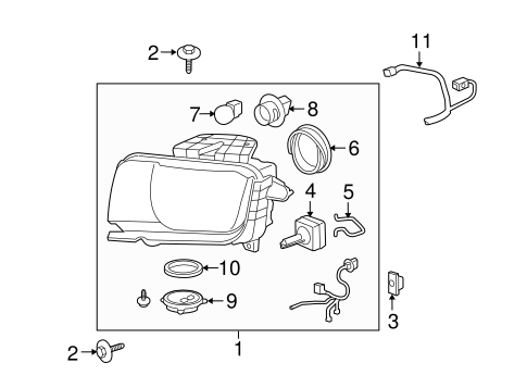 Camaro BULBS - CHASSIS