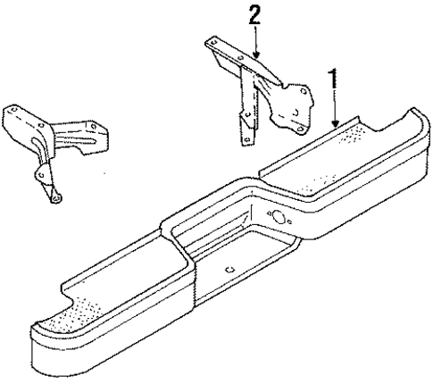 B2200 REAR BUMPER