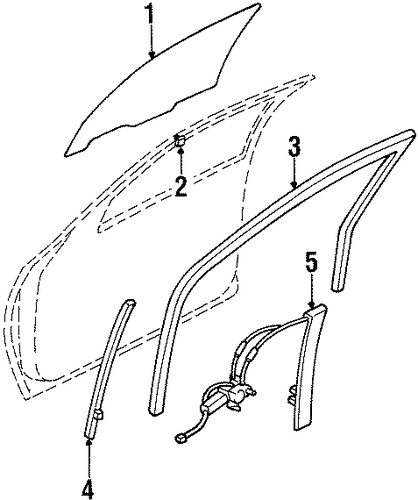 Sportage GLASS - FRONT DOOR