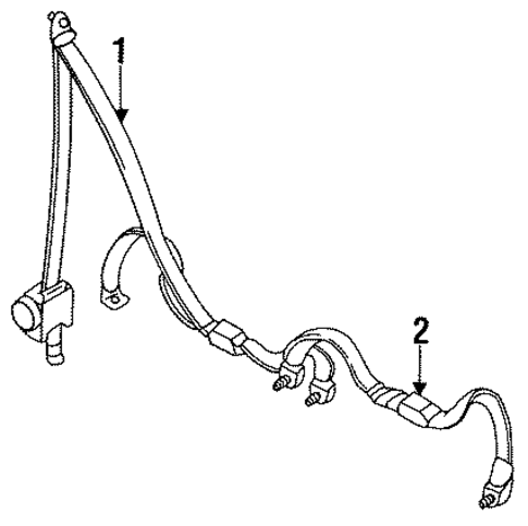 Expo LRV REAR SEAT BELTS