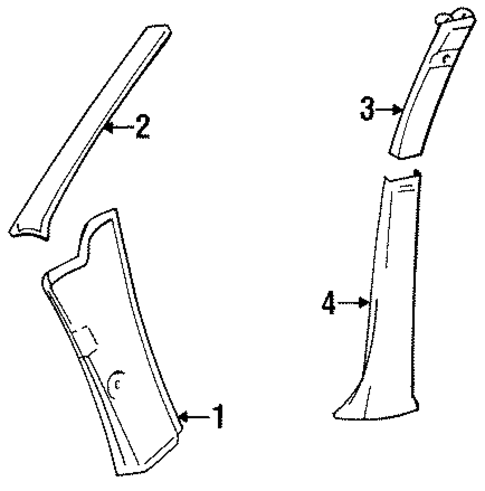 Colt INTERIOR TRIM - PILLARS