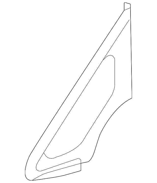 86190-A7020 FIXED GLASS, RIGHT
