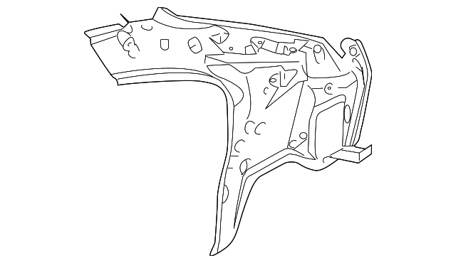 6331175K00 Деталь INNER QTR PANEL, RIGHT