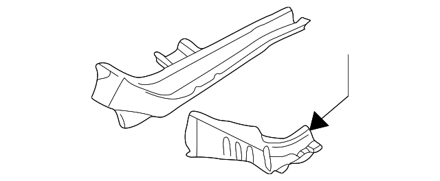 51620FE050 Деталь FRONT RAIL, LEFT