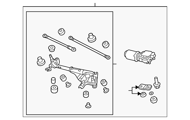 76500-TL0-305 Деталь WIPER ASSY., WINDSHIELD