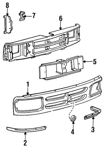 B2300 GRILLE & COMPONENTS