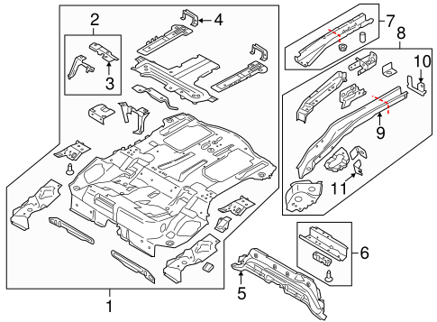 C-Max REAR FLOOR & RAILS