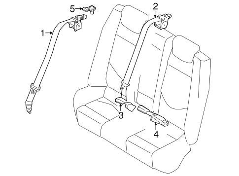 Elantra REAR SEAT BELTS