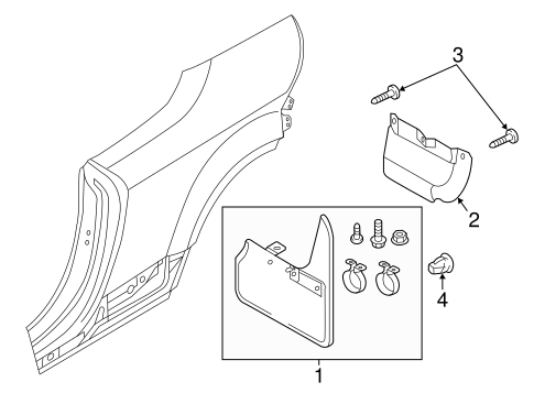TT Quattro EXTERIOR TRIM - QUARTER PANEL 2