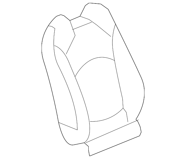 22913808 Деталь SEAT BACK COVER, RIGHT