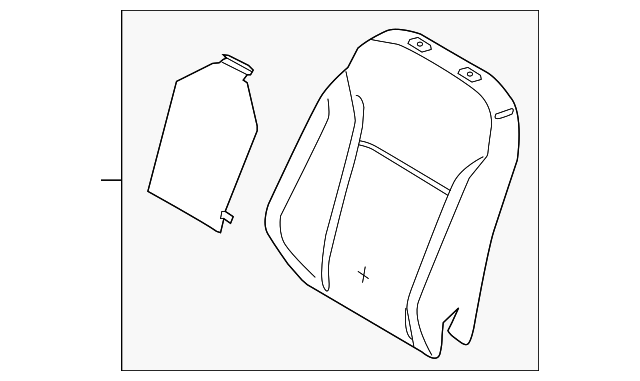 CJ5Z-7864811-C Деталь SEAT BACK PAD, LEFT