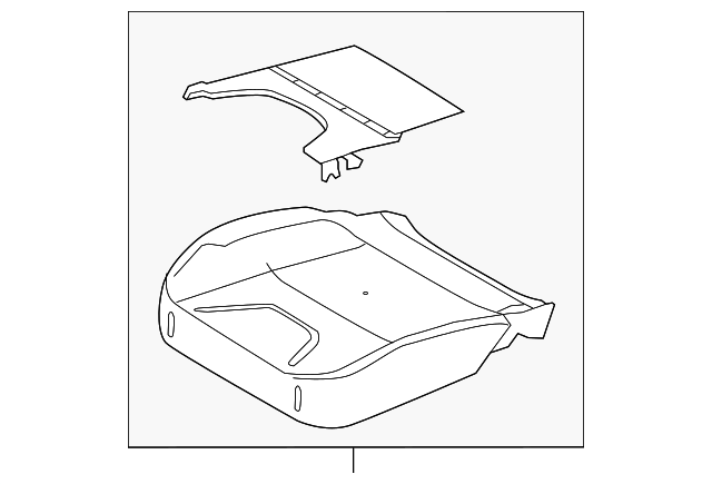 CJ5Z-78632A23-D Деталь SEAT CUSHION PAD, LEFT
