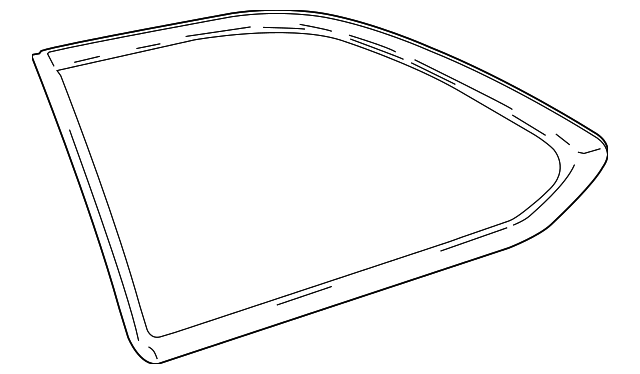 62720-0E150 Деталь QUARTER GLASS, LEFT