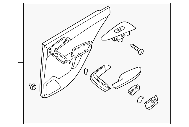 83301-1M600DAN DOOR TRIM PANEL, LEFT