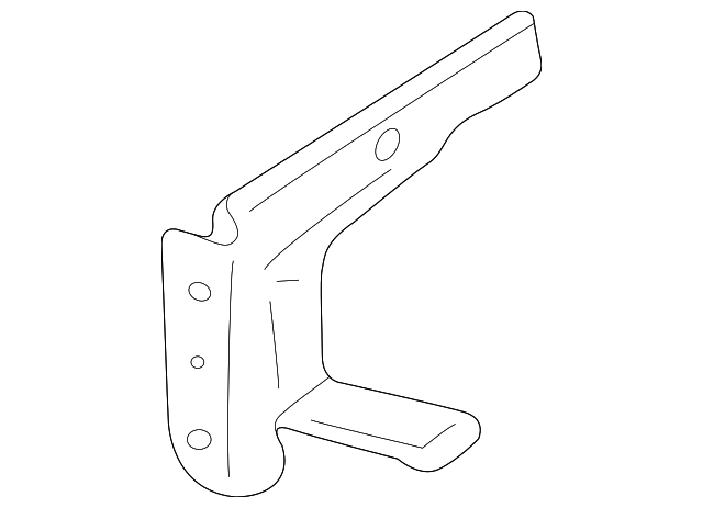 10287376 Деталь FENDER LOWER BRACKET, LEFT