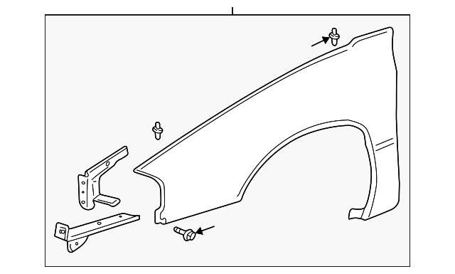 89025179 Деталь FENDER, LEFT