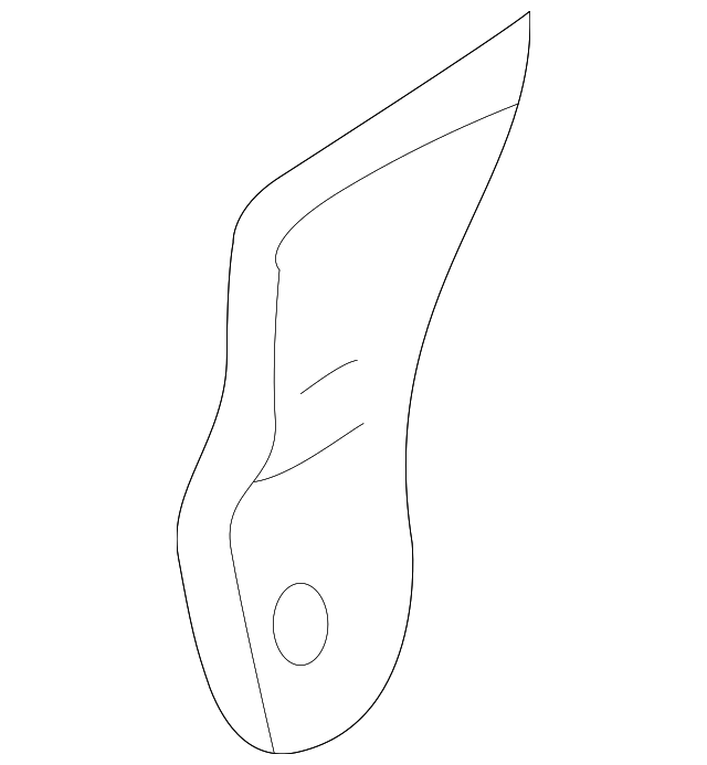 10296678 Деталь FENDER UPPER BRACKET, LEFT