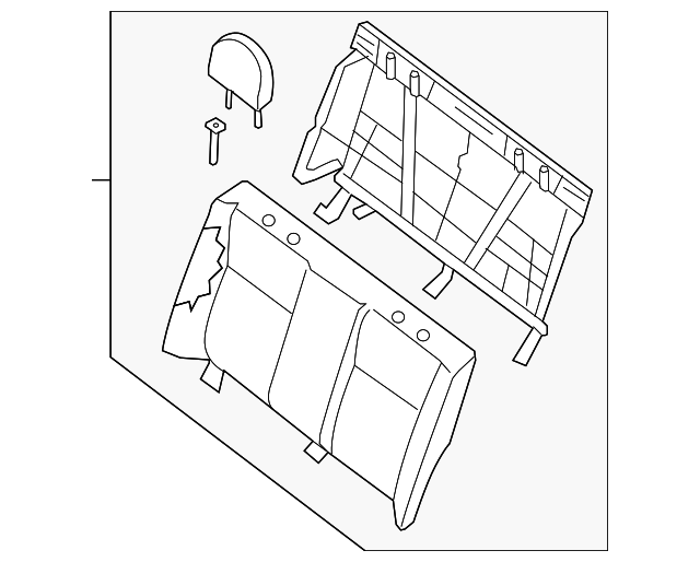 88600-ET80C Деталь SEAT BACK ASSY
