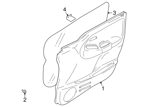 Tracker INTERIOR TRIM - FRONT DOOR 2