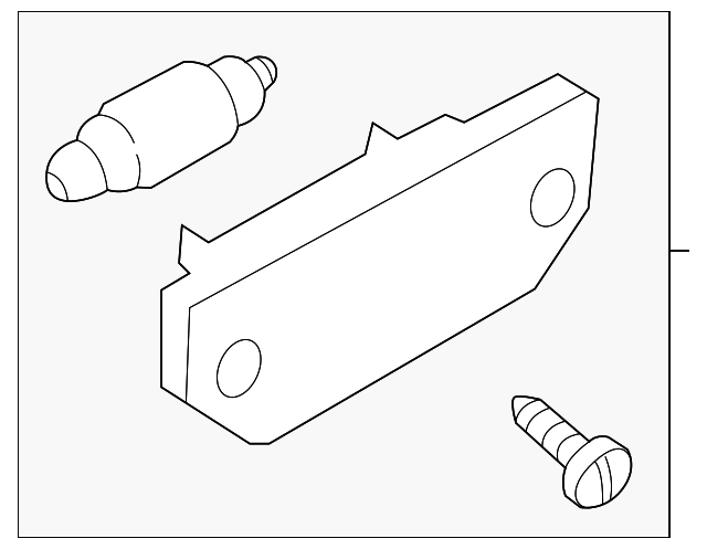 3B0-943-021 Деталь LICENSE LAMP, LEFT