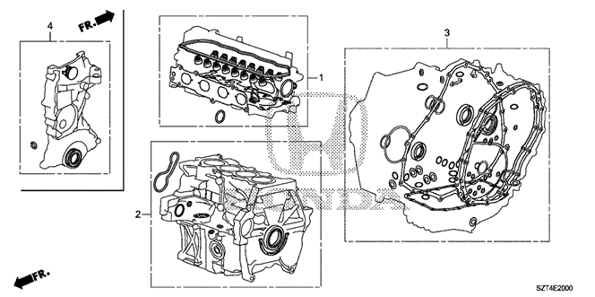 ENGINE/GASKET KIT for 2011 Honda CR-Z #1