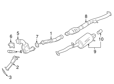 Impreza EXHAUST COMPONENTS