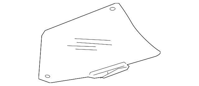 4E4-845-025-J Деталь DOOR GLASS, LEFT