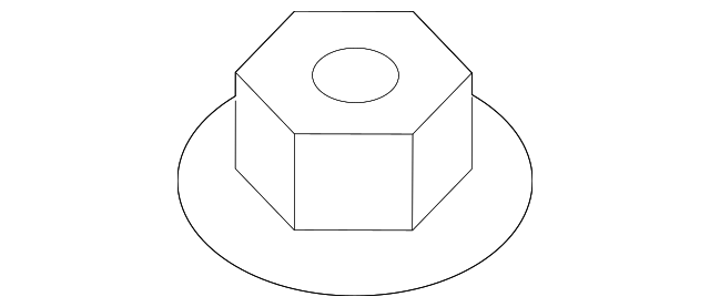 9YB0-41-032 STRUT MOUNT NUT, LEFT