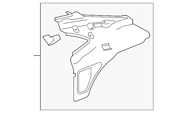 92245627 Деталь INNER QTR PANEL, LEFT