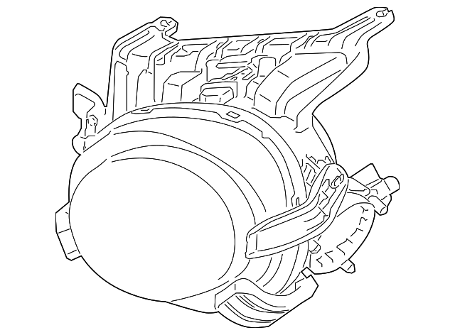 26075-1KM0A Деталь LENS & HOUSING, LEFT