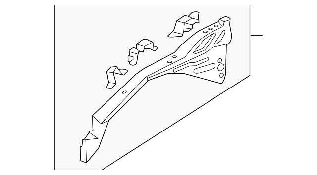 95952917 Деталь UPPER RAIL, RIGHT