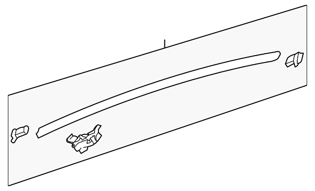 87210-2G000 Деталь ROOF MOLDING, LEFT