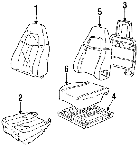 Corvette SEAT COMPONENTS