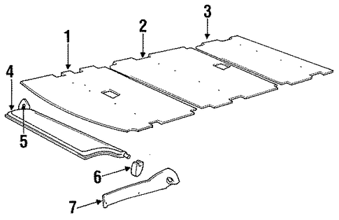 B150 INTERIOR TRIM - ROOF