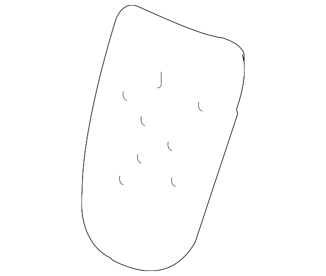 1F90-88-132 Деталь SEAT BACK PAD, LEFT