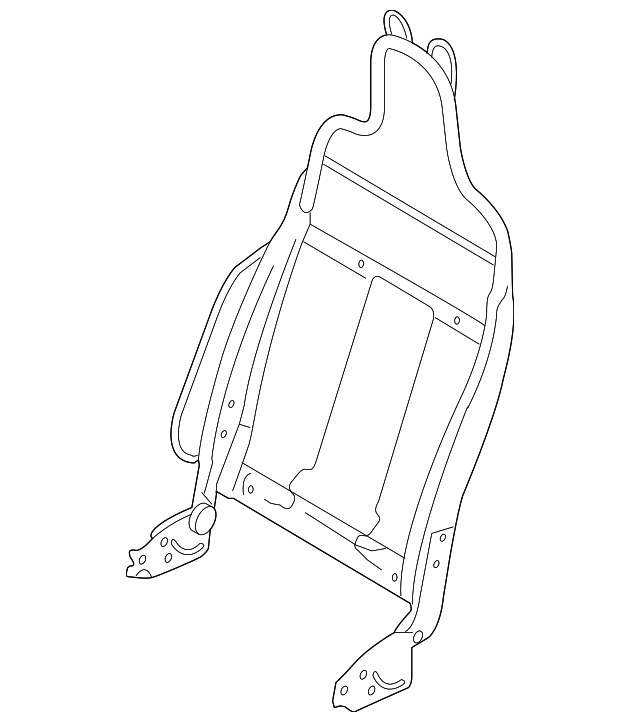 1F70-88-133 Деталь SEAT BACK FRAME, RIGHT