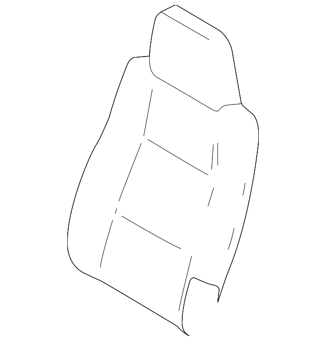 1F728813130 Деталь SEAT BACK COVER, RIGHT