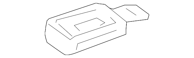F151-50-9L2D-87 Деталь ROOF MOLDING REAR CAP, LEFT