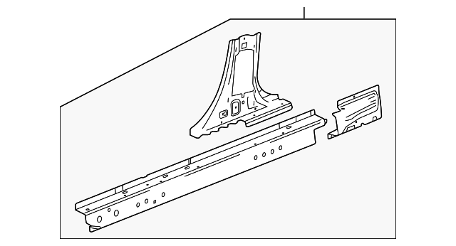 20788078 Деталь INNER ROCKER, LEFT