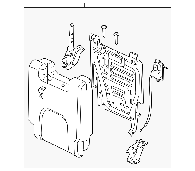 89650-EA102 Деталь SEAT BACK ASSY, LEFT