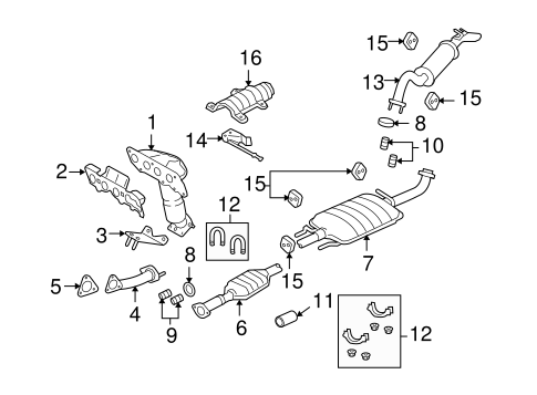 Tribute EXHAUST COMPONENTS 2