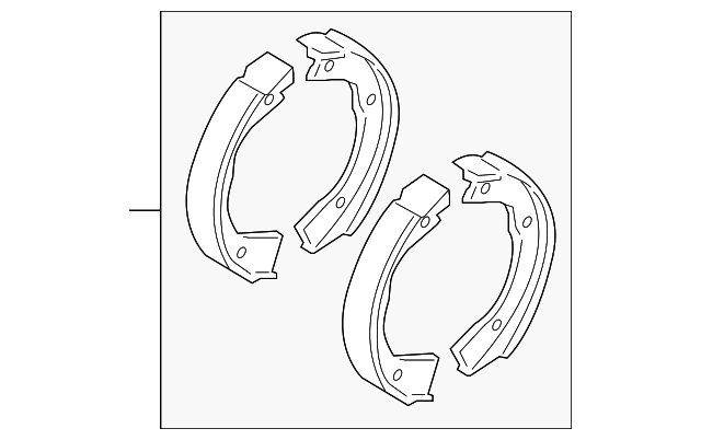 58350-2JA00 PARK BRAKE SHOES
