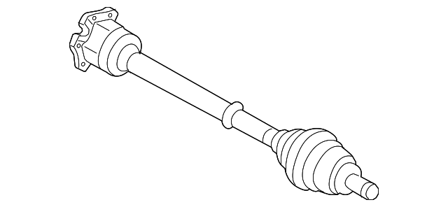 1K0-407-451-CX Деталь AXLE ASSY, LEFT