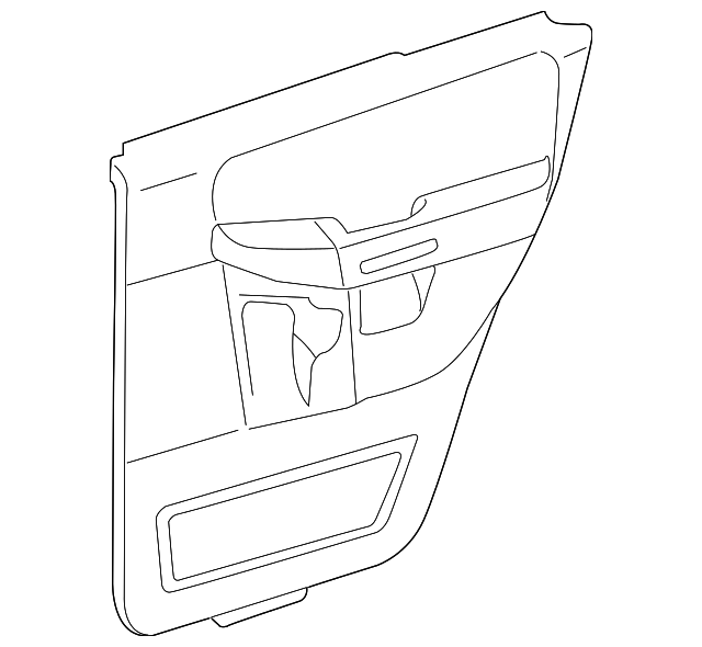 1L2Z7827406CAA Деталь DOOR TRIM PANEL, RIGHT