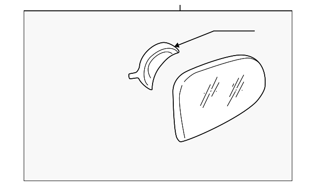 87610-26001-CA Деталь MIRROR ASSY, LEFT