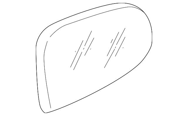 87611-26000 Деталь MIRROR GLASS, LEFT