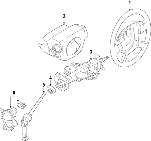 Pathfinder STEERING COLUMN
